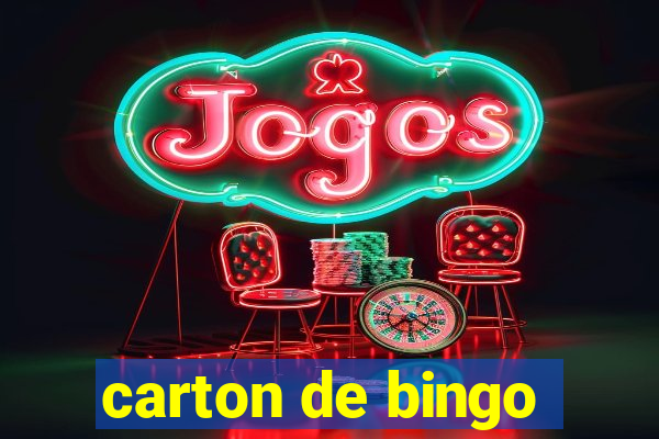 carton de bingo