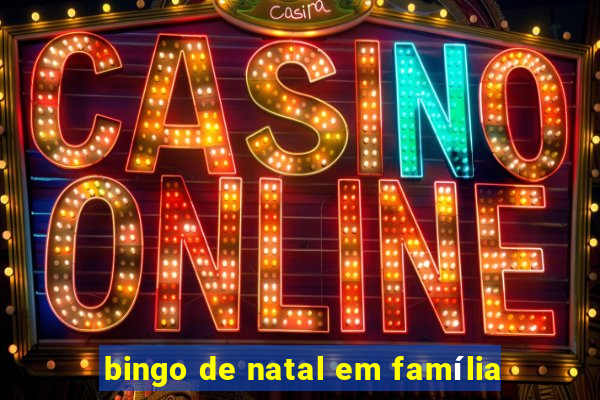 bingo de natal em família