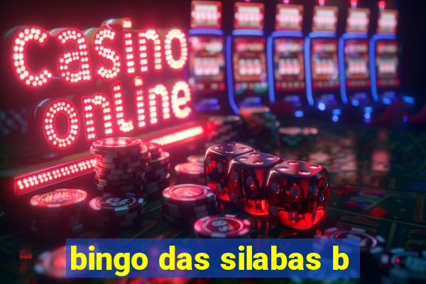 bingo das silabas b