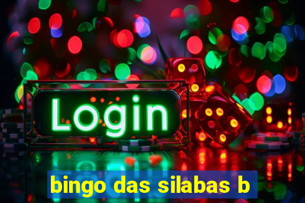 bingo das silabas b