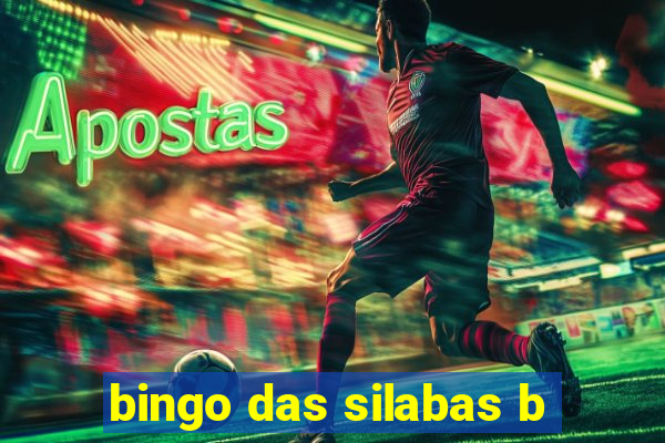 bingo das silabas b