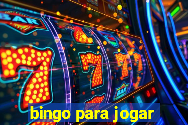 bingo para jogar