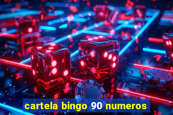 cartela bingo 90 numeros