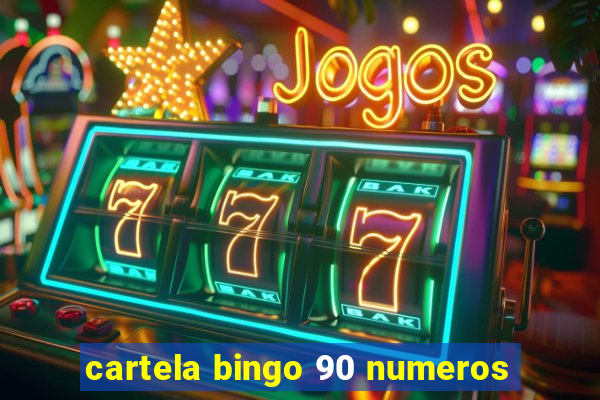 cartela bingo 90 numeros