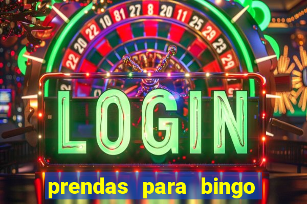 prendas para bingo de natal