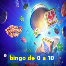 bingo de 0 a 10