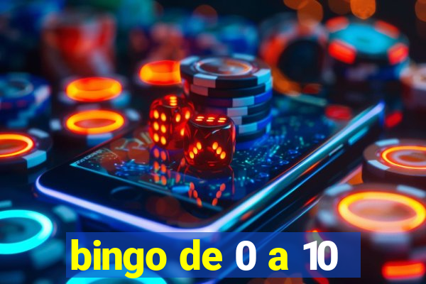 bingo de 0 a 10