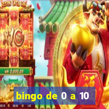 bingo de 0 a 10