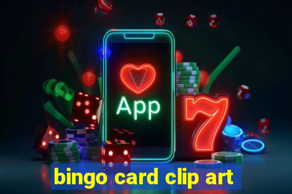 bingo card clip art