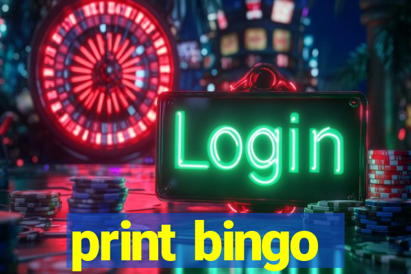 print bingo