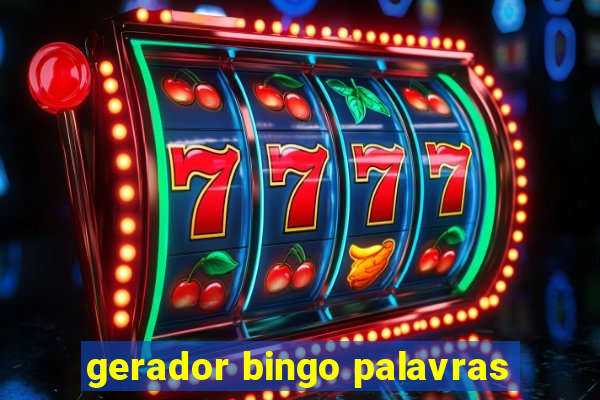 gerador bingo palavras