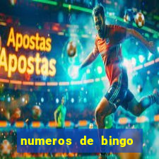 numeros de bingo del 1 al 75