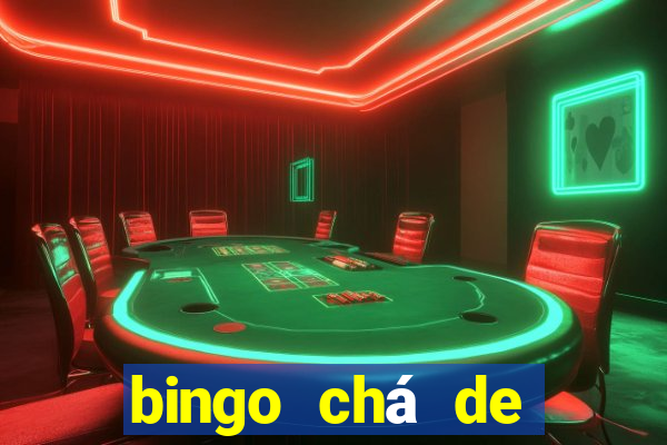 bingo chá de bebê excel