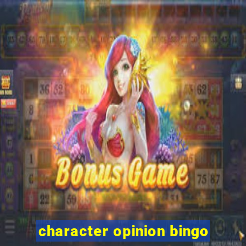 character opinion bingo