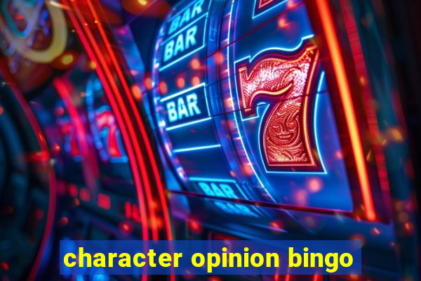 character opinion bingo