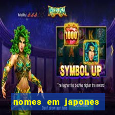 nomes em japones para jogo