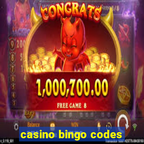 casino bingo codes