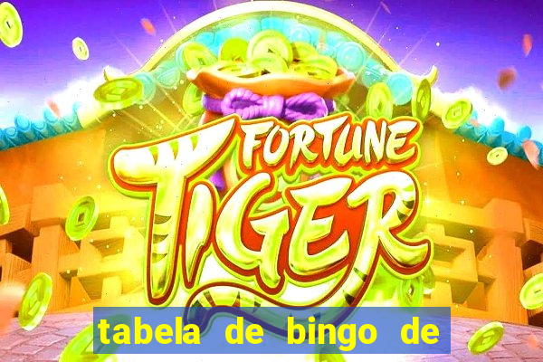 tabela de bingo de 1 a 100