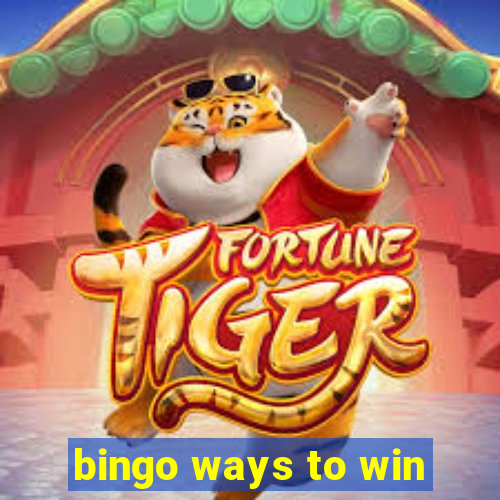 bingo ways to win