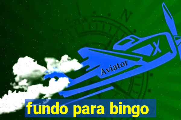 fundo para bingo