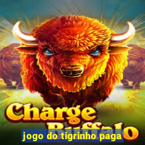 jogo do tigrinho paga