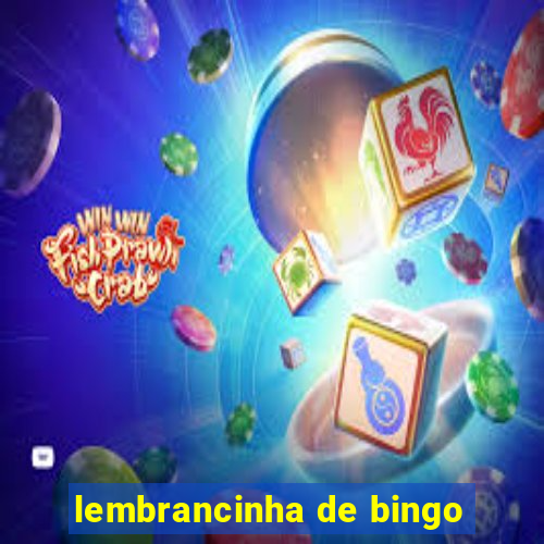 lembrancinha de bingo