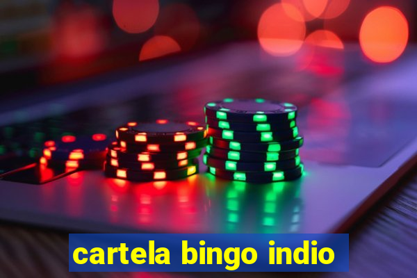 cartela bingo indio