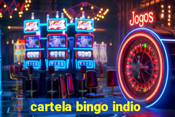 cartela bingo indio