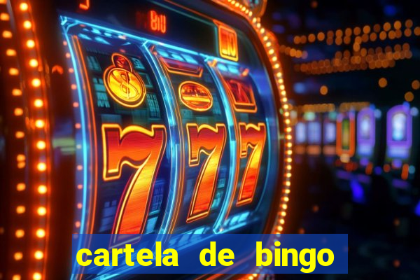 cartela de bingo de nomes para imprimir