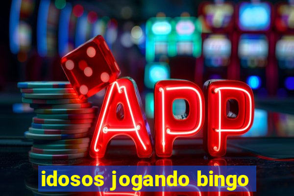 idosos jogando bingo