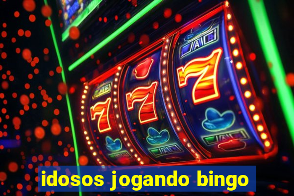 idosos jogando bingo