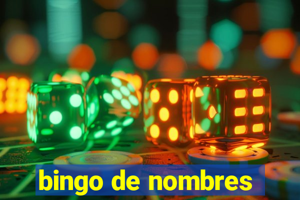 bingo de nombres